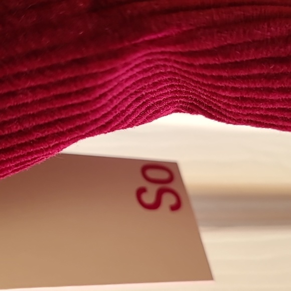 SO BRAND WOMENS JUNIOR PLUS BEAUTIFUL BURGUNDY CORDOROY JUMPER/PENAFORE XXL - Picture 10 of 16